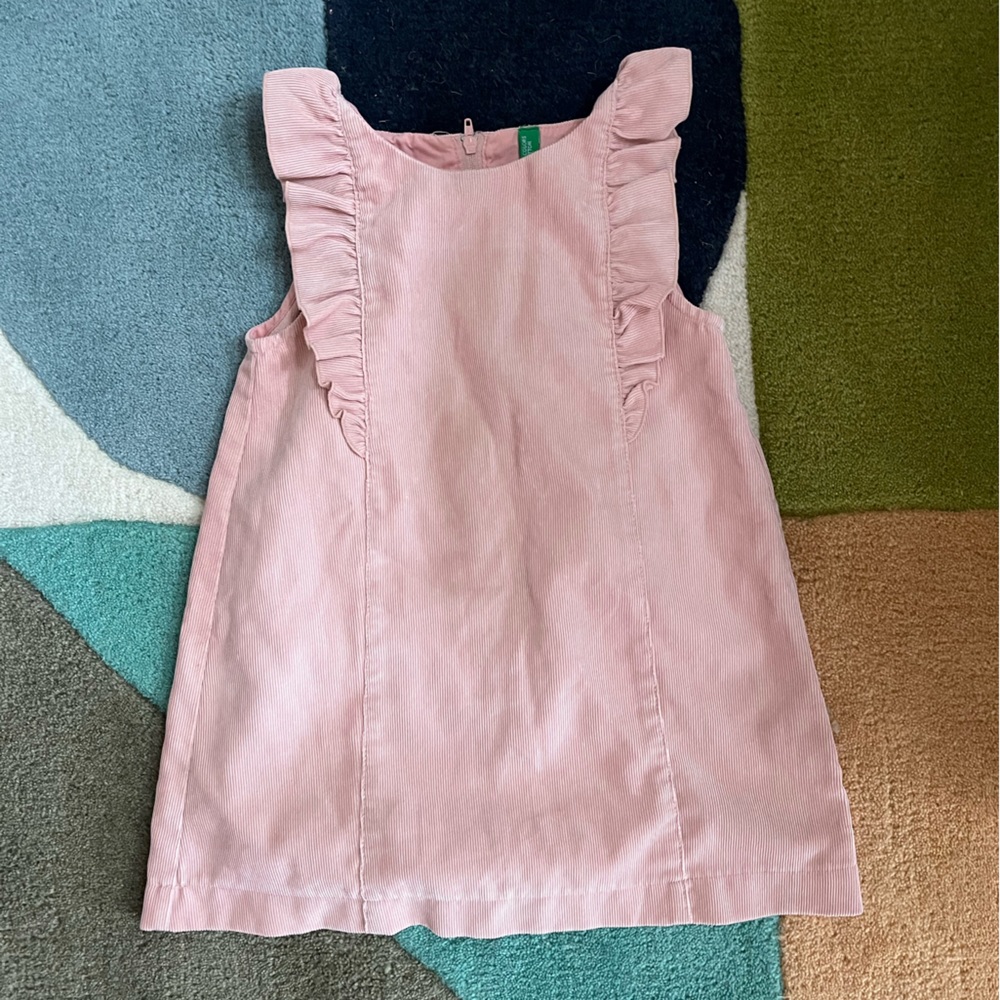 United colors of Benetton ruffle corduroy toddler dress size 2-3